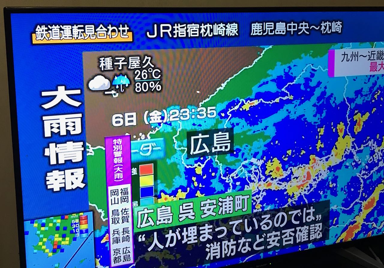 記録的な豪雨災害の日に